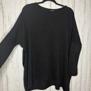 CLARA SUNWOO Medium Black Long Sleeve Top